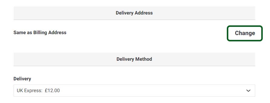 Terrain Tyres Change Delivery Address