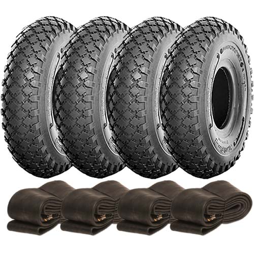 Set of 4 (3.004) Value Diamond Tyre & Tube TerrainTyres